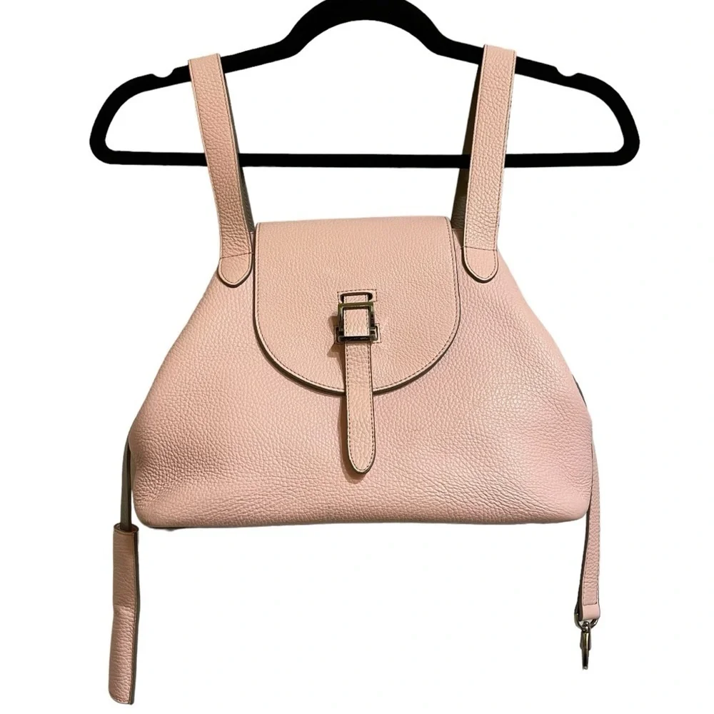 Meli Melo Dusty Pink Medium Thela Bag With Shoulder Strap
